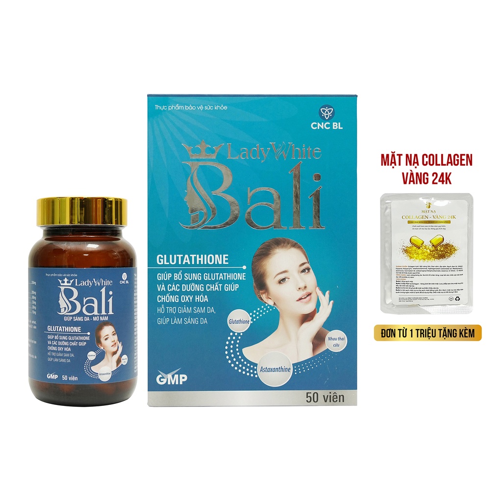 Viên uống trắng da Bali lady white
