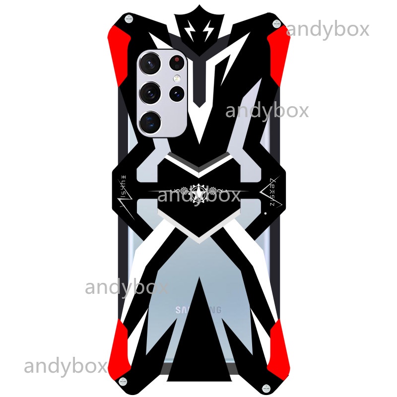 Ốp Điện Thoại Hợp Kim Nhôm Dạng Giáp Cho Samsung S22 S21 Ultra Galaxy Note20 Ultra Note 20