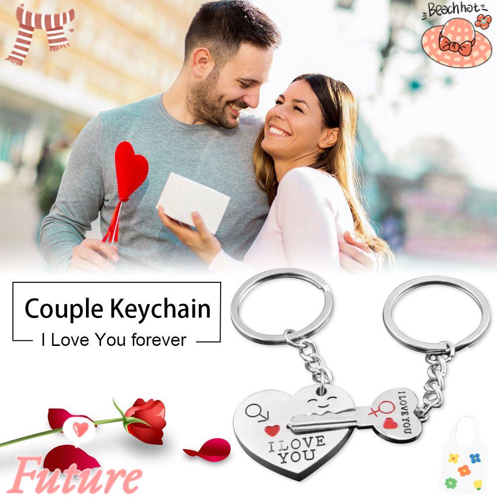 Móc Khóa Cặp Đôi In Chữ I Love You Dùng Làm Quà Tặng