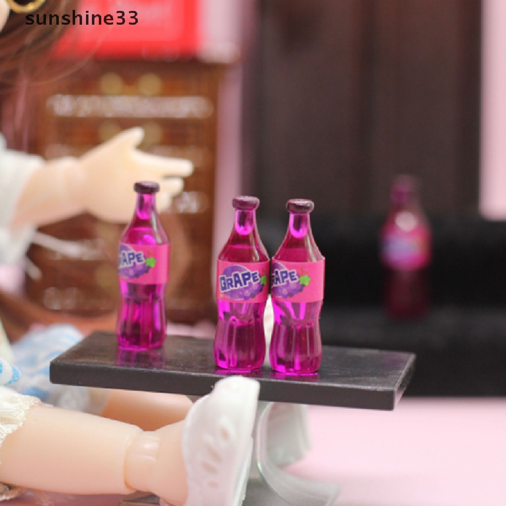 1 Bộ Mô Hình Chai Soda Mini Trang Trí Nhà Búp Bê