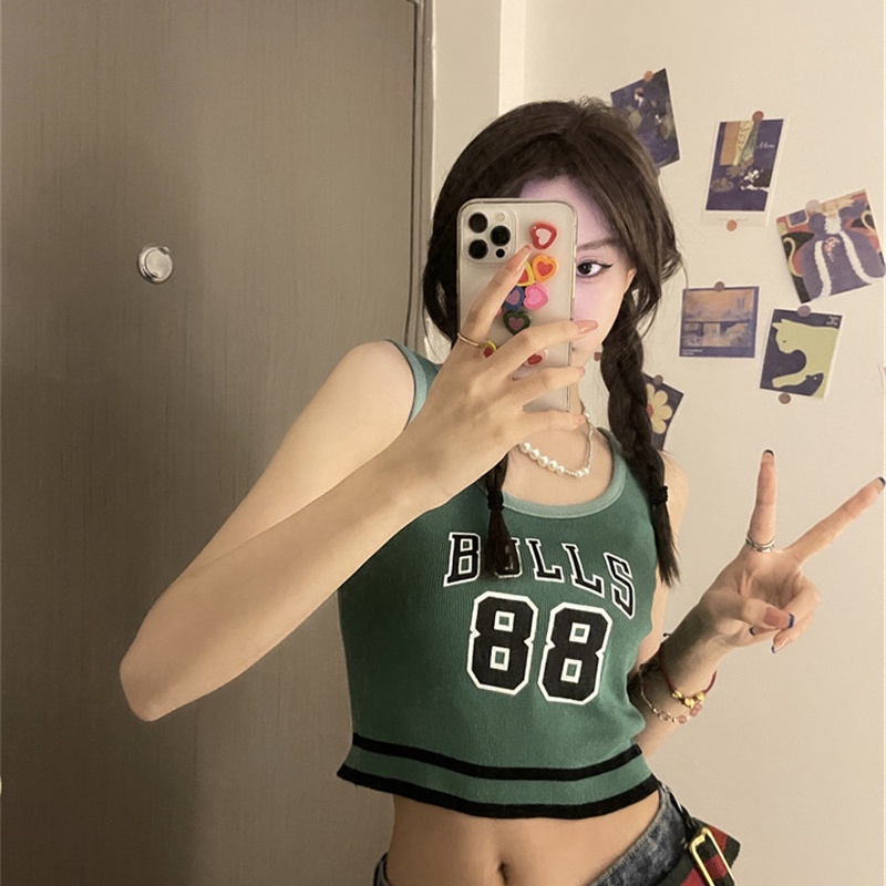 Áo thể thao dệt kim SUXI không tay thời trang mùa hè cho nữ