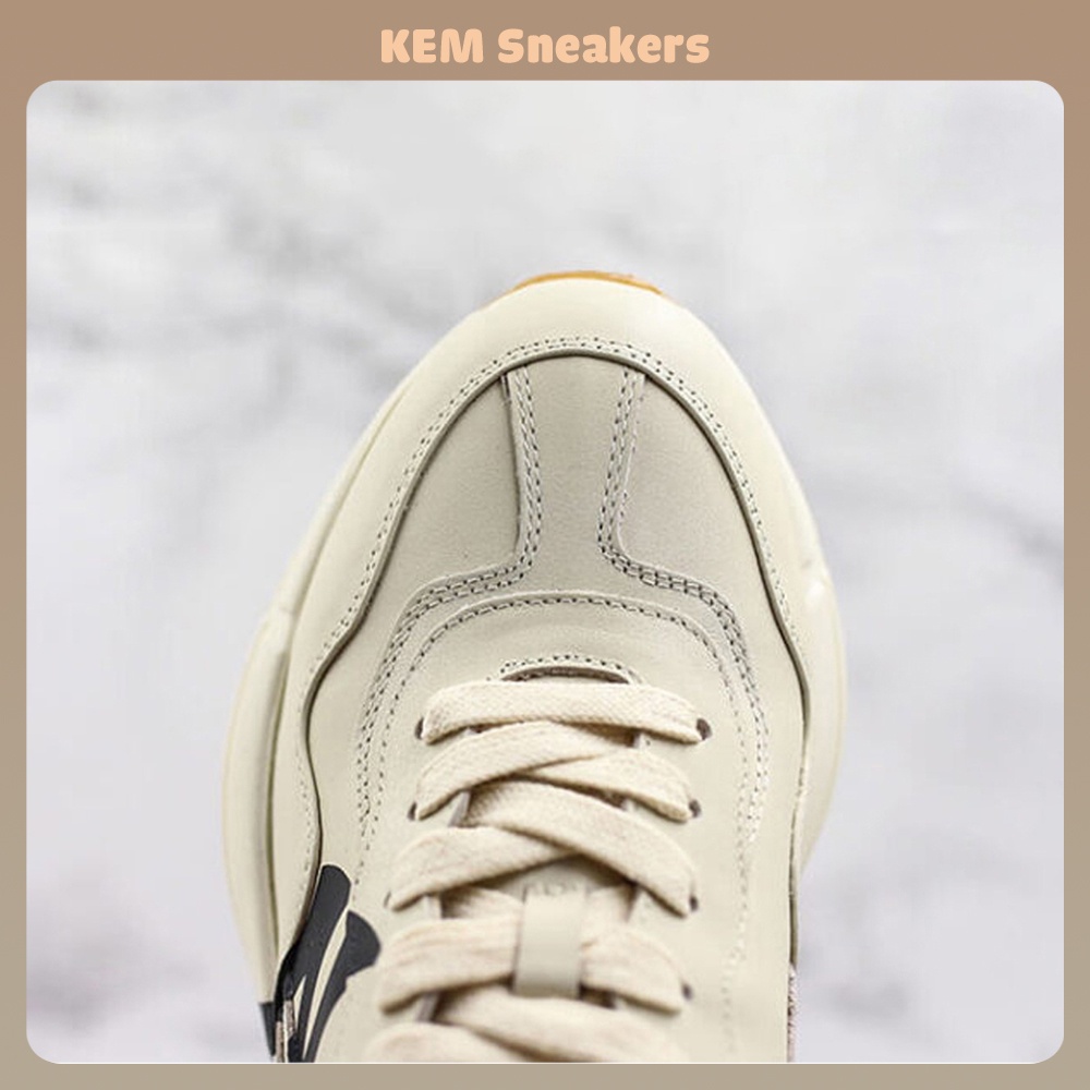 Giày Gucci Rhyton NY Yankess, Sneaker GC Chunky Tăng Chiều Cao 5cm Size 36-42