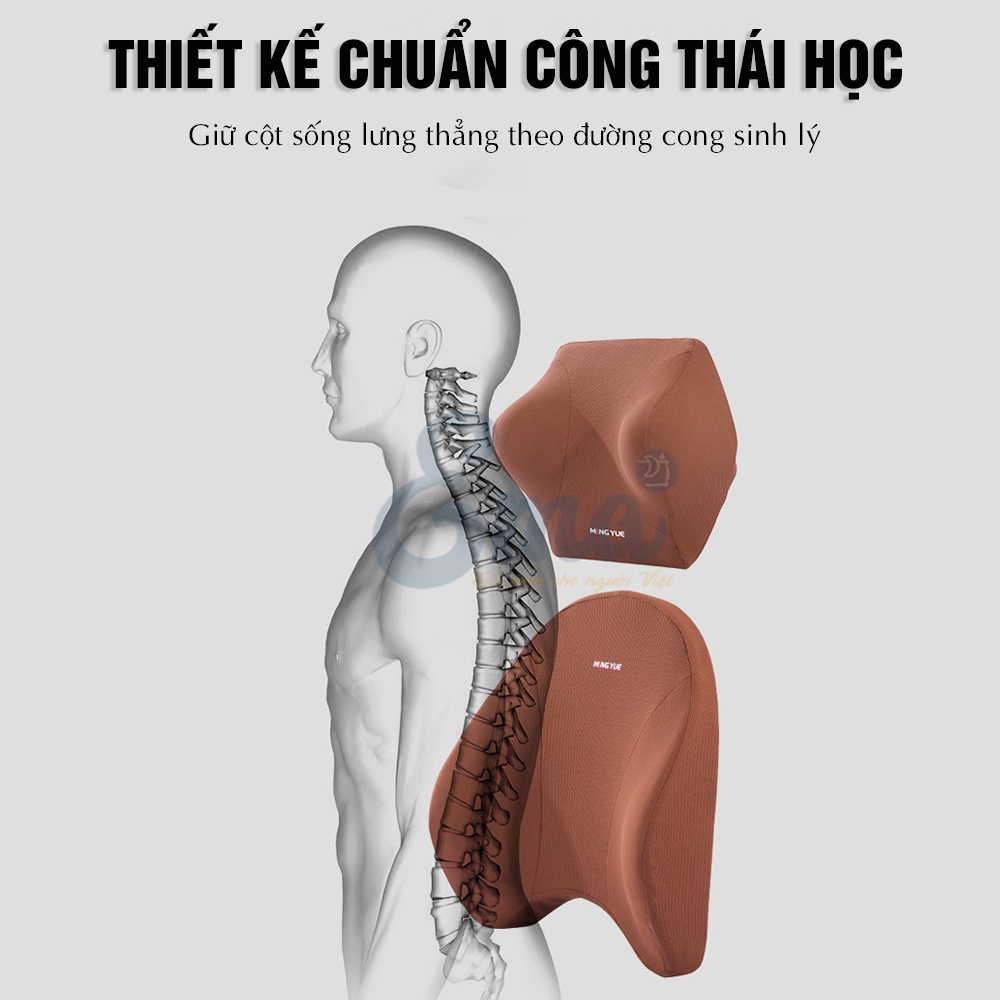 Bộ gối tựa đầu tựa lưng ô tô cao su non AutoX thiết kế công thái học phù hợp tất cả các loại xe hơi | BigBuy360 - bigbuy360.vn