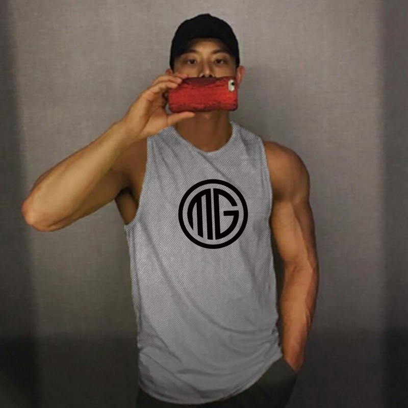 Áo tập gym, áo ba lỗ tanktop nam thể thao 𝗛𝗜̀𝗡𝗛 𝑮𝑴 vải thun cotton thoáng mát hút mồ hôi nhiều màu nhiều size