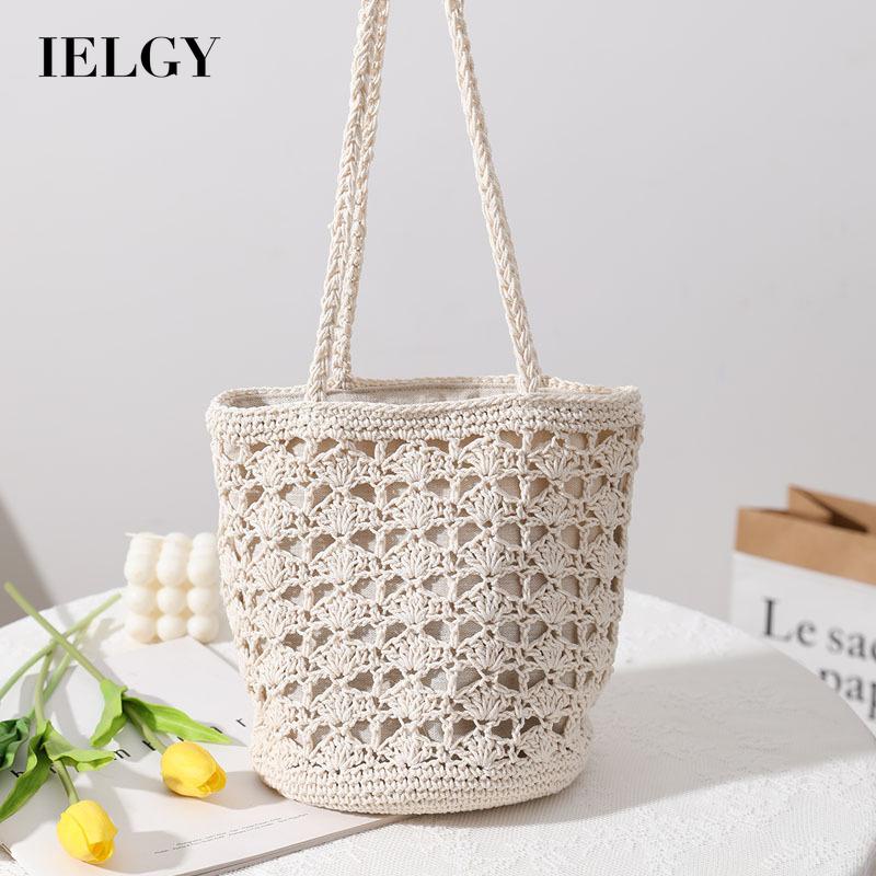 Túi Xách cotton Dệt Tay Phong Cách Hàn Quốc Cho Nữ