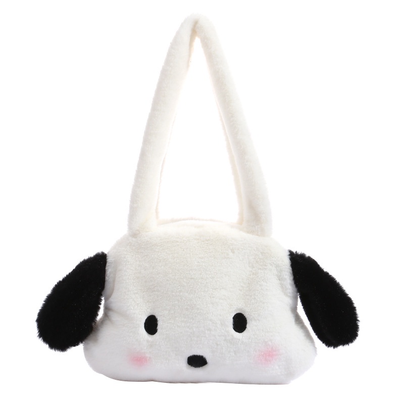 Ins Japanese Pacha Dog Bag Plush Cute Portable Bag Female Gift To Girlfriend One-shoulder Messenger Bag Plush Toy