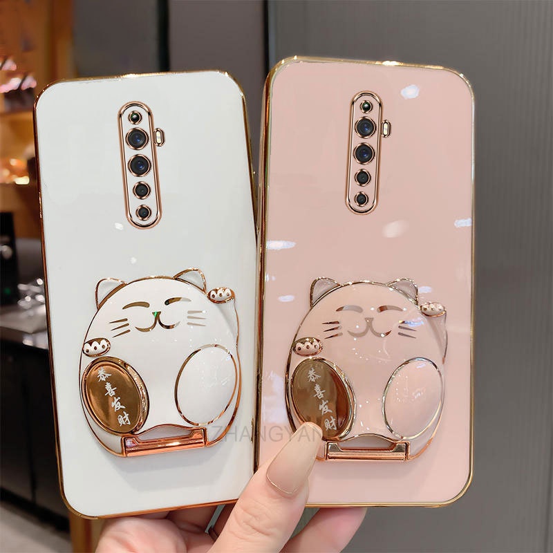 ốp lưng oppo reno 2f reno2 f reno 2 reno ốp điện thoại TPU Silicon Mềm Họa Tiết Mèo 3D Có Giá Đỡ Cho oppo reno 2f reno2 f reno 2 reno