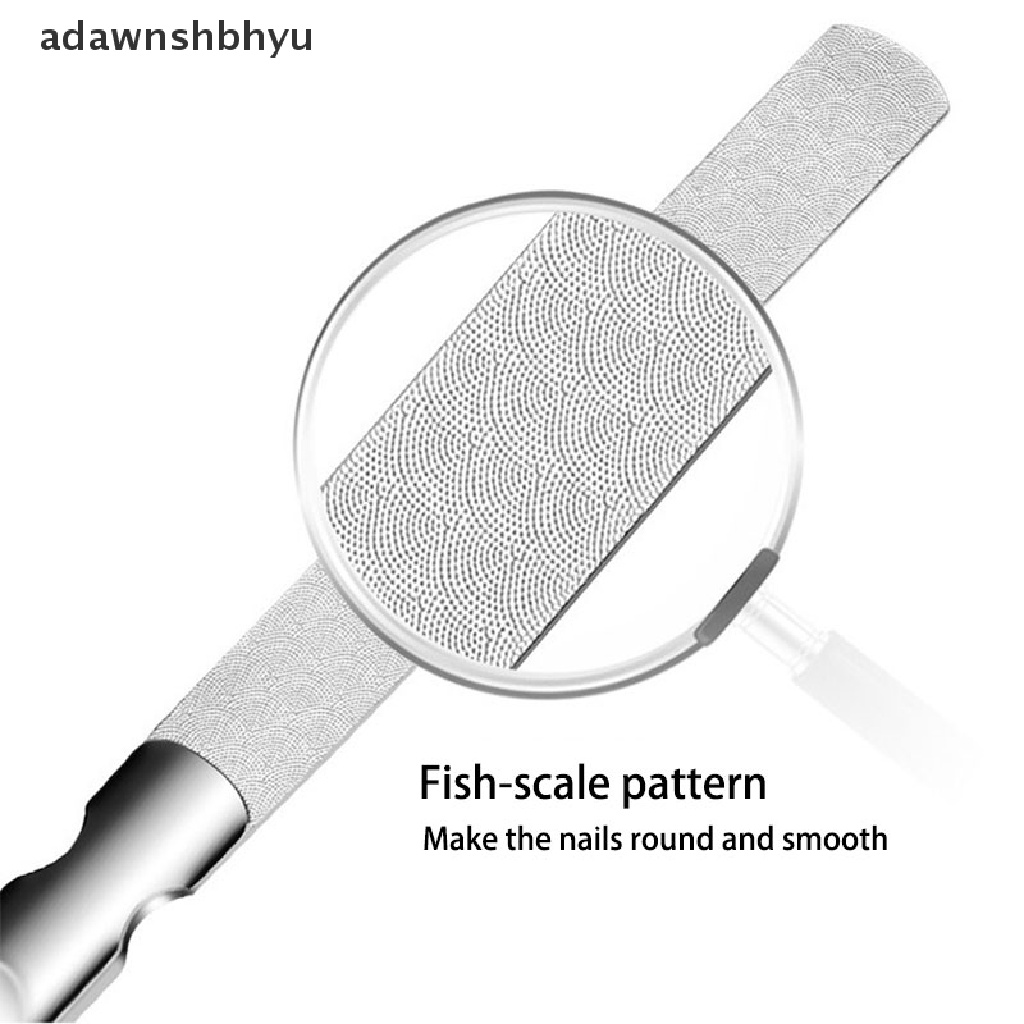 Dũa Móng Tay Hai Mặt Bằng Thép Không Gỉ Chuyên Nghiệp adawnshbhyu