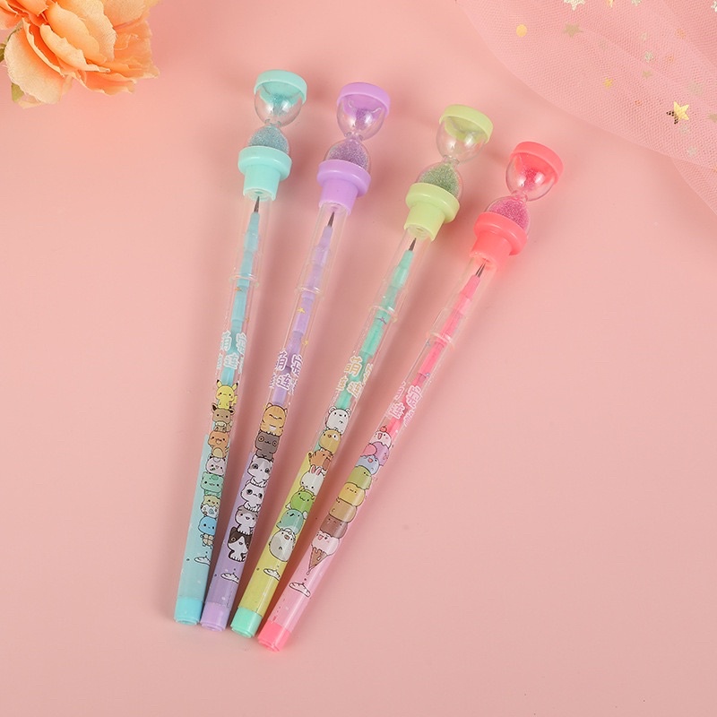 Bút chì đốt kèm đồng hồ cát