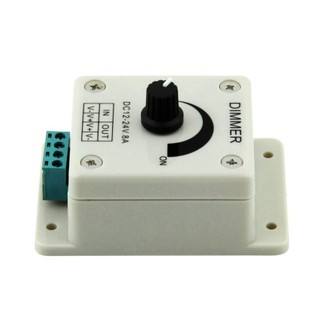 DC 12V 8A LED Light Protect Strip Dimmer Adjustable Brightness Controller