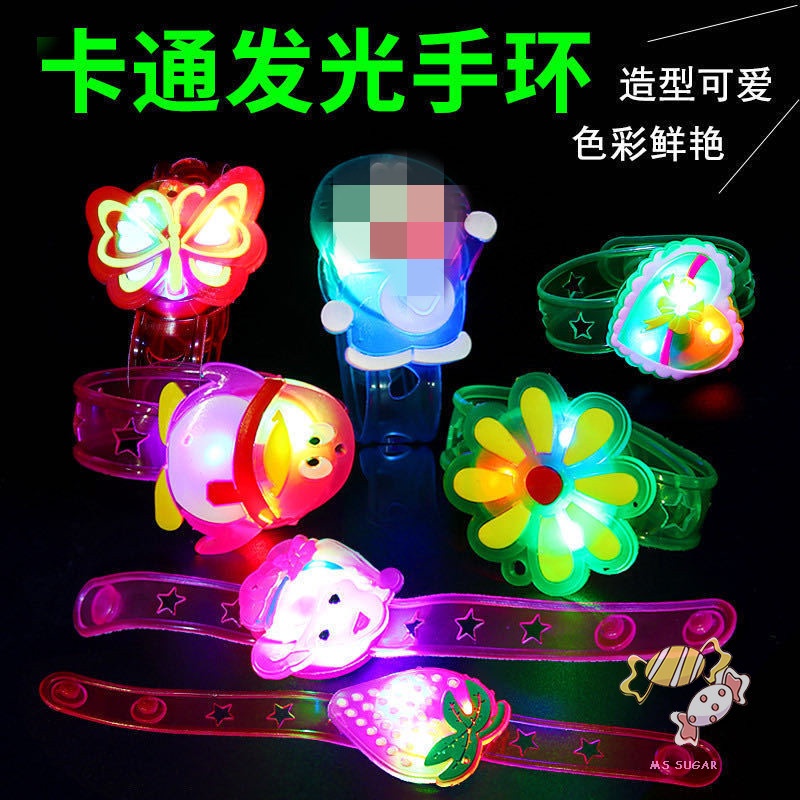YADORNOS Vòng Đeo Tay Phát Sáng Hoạt Hình Sáng Tạo Kích Thước Nhỏ Làm Quà Tặng Cho Bé