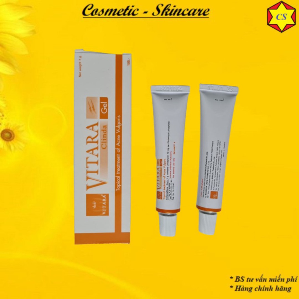 VITARA CLINDA GEL - Kem dưỡng da giảm m ụn