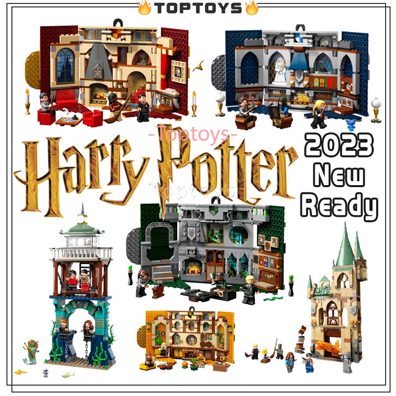 Bộ Đồ Chơi Lắp Ráp Mô Hình Xe Buýt Hogwarts Castle Quidditch Match Knight 2023 Kids education toys
