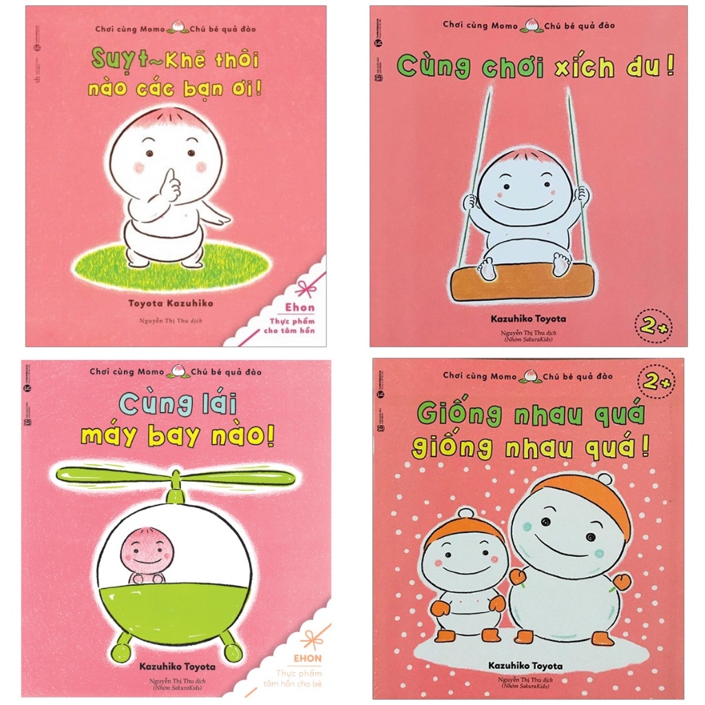 Sách Ehon - Combo Momo - Chú Bé Quả Đào (Bộ 19 Quyển) - Thái Hà (lẻ tuỳ chọn) | BigBuy360 - bigbuy360.vn