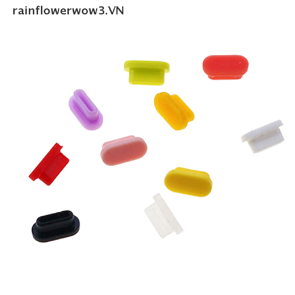 Bộ 10 Nút Bịt Cổng Sạc USB Type-C Bằng Silicon Chống Bụi Cho Điện Thoại Thông Minh