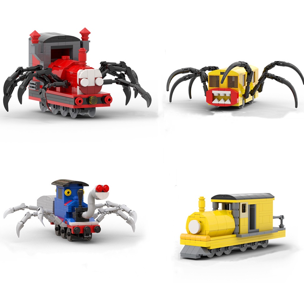 Set đồ chơi lắp ráp mô hình GOROCK xe lửa Choo-Choo Charles Spider 262 mảnh