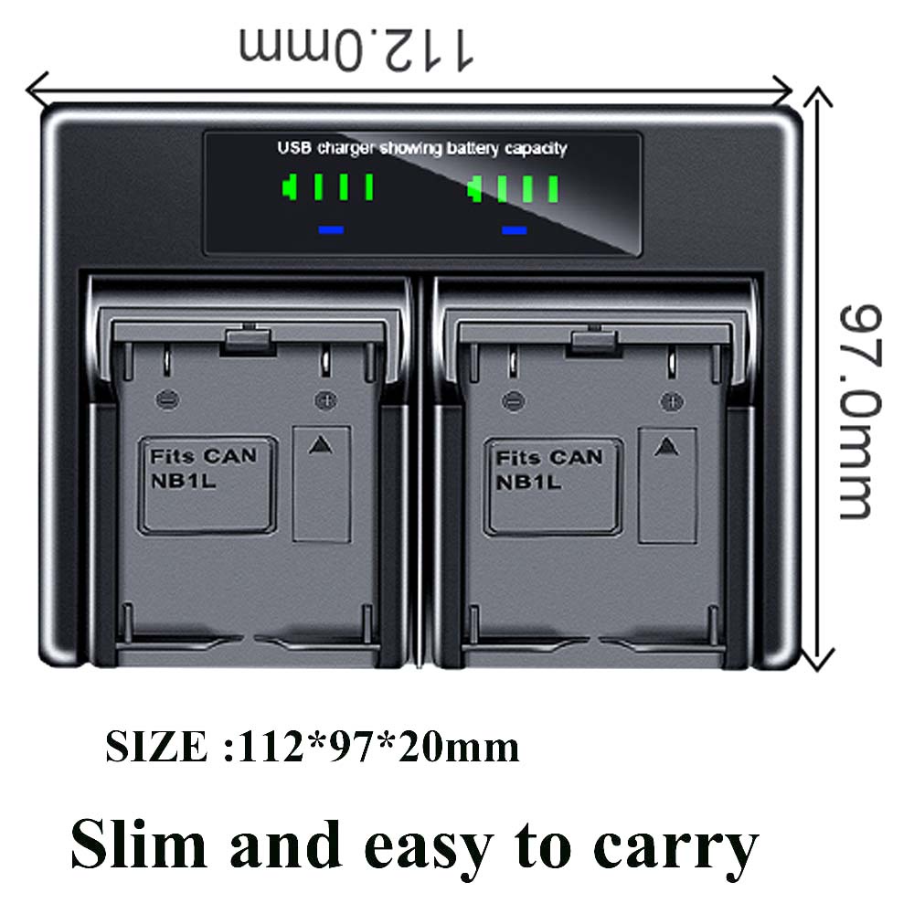 Sạc Pin Kép Cho CANON IXY Digital 200 200 200a 300 300a 320 400 430 450