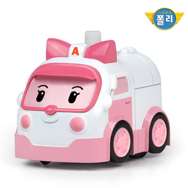 ROBOCAR POLI Cornering Wind-Up Toys POLI & AMBER
