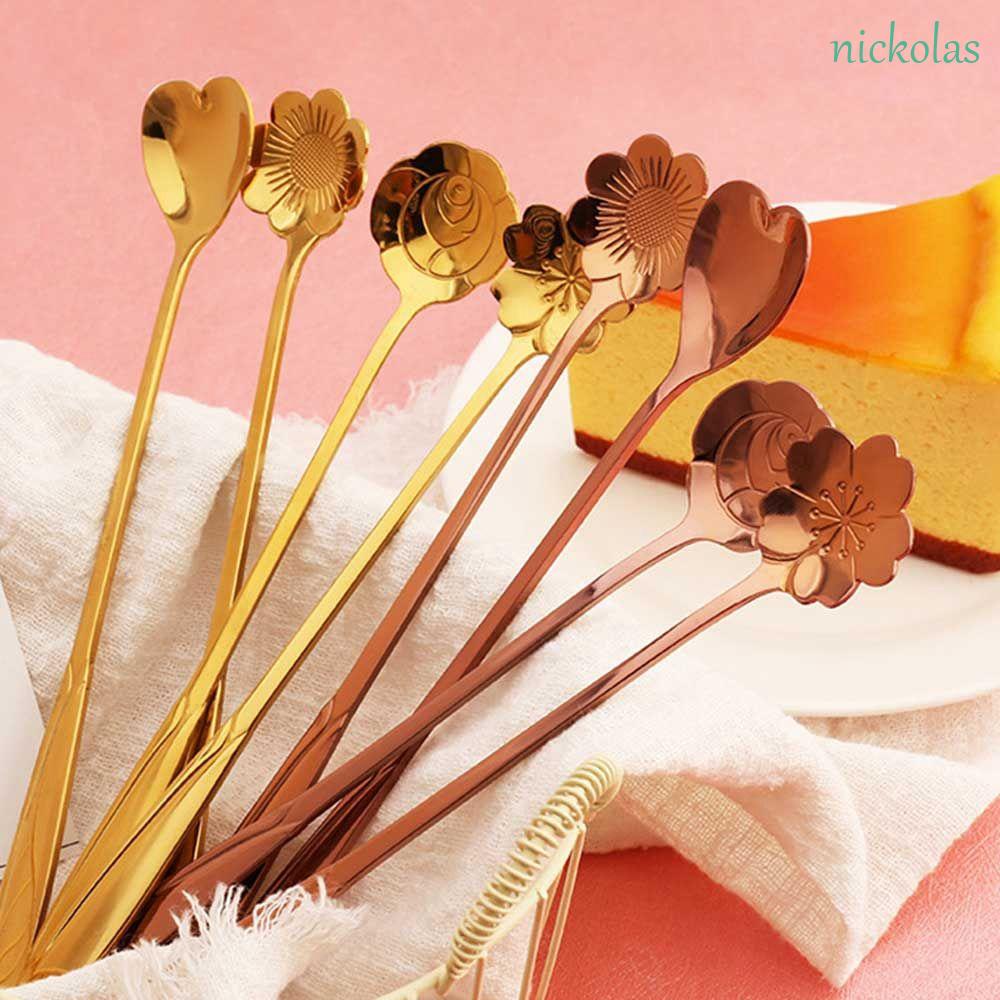 Muỗng NICKOLAS Cán Dài|Muỗng Khuấy Cà Phê Hình Cây Kem