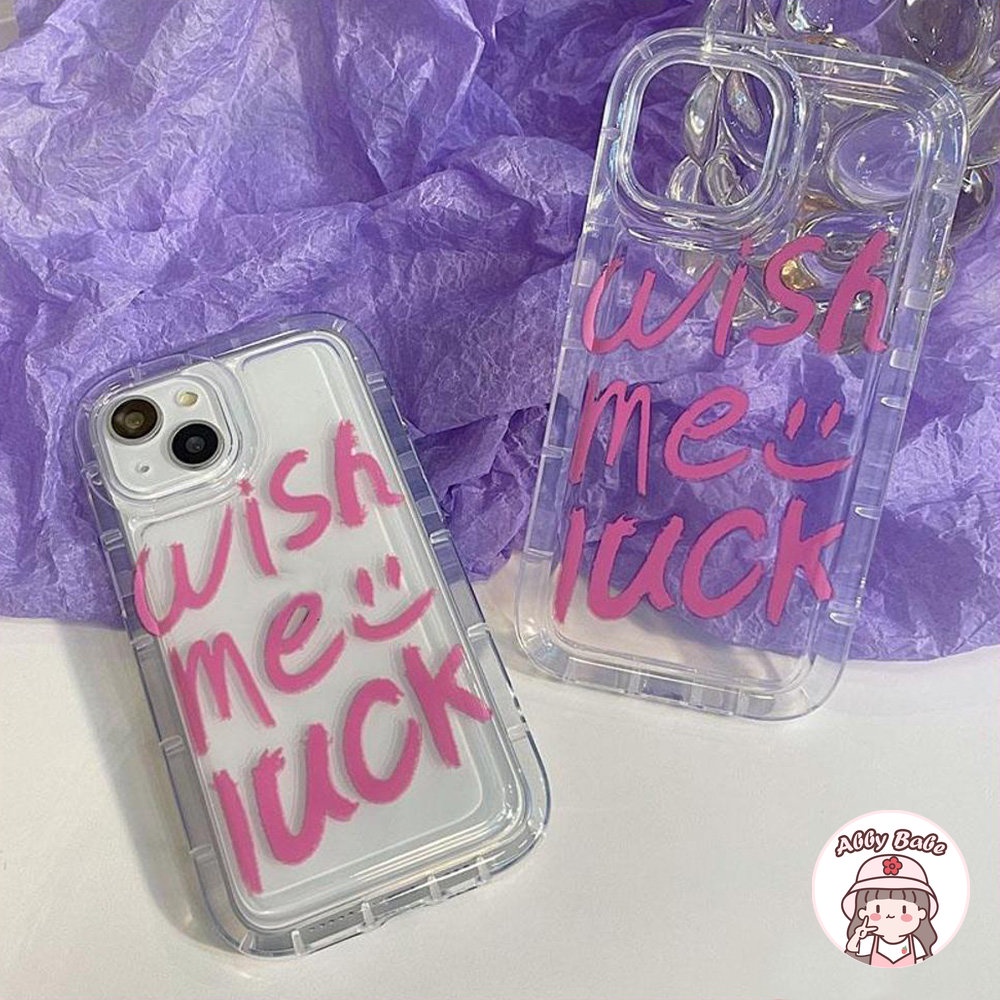 Ốp Điện Thoại TPU Mềm Chống Mồ Hôi In Chữ Get Lucky Cho IPhone 14 Pro Max 13 12 11 Pro Max