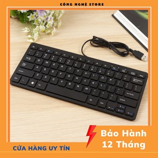 Bàn phím máy tính laptop mini K1000 có dây nhỏ gọn nhẹ nhàng không kém phần sang trọng cho học sinh van phong