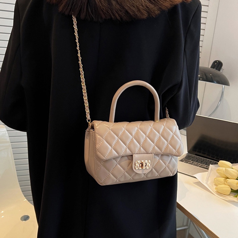 Ielgy Túi Đeo Chéo Thêu Chỉ Hình Thoi Chất Lượng Cao Cho Nữ