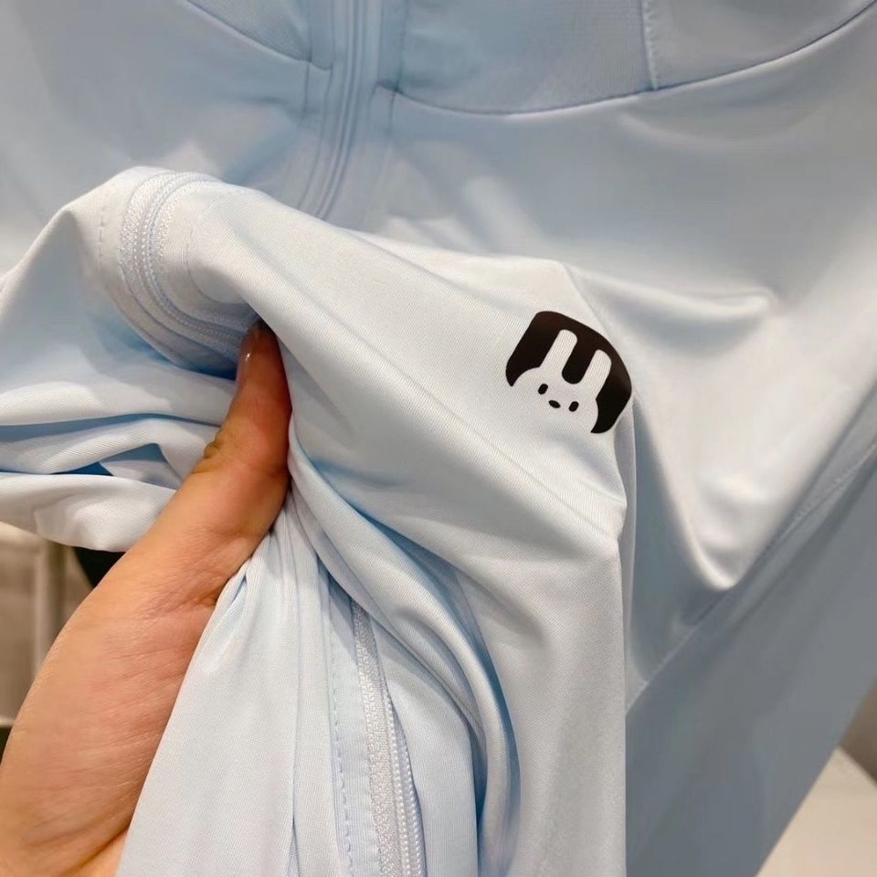 Áo Khoác Chống Nắng Vải Lụa Lạnh Mỏng Có Nón In Hình Thỏ aibitoo Thời Trang Mùa Hè Cho Nữ