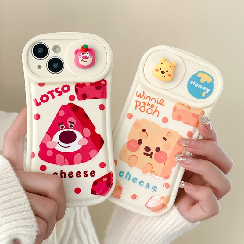 Ốp Điện Thoại Dẻo Họa Tiết Hoạt Hình Winnie Lotso 3D Dễ Thương Cho IPhone 11 12 13 14 Pro Max FTD01 hp