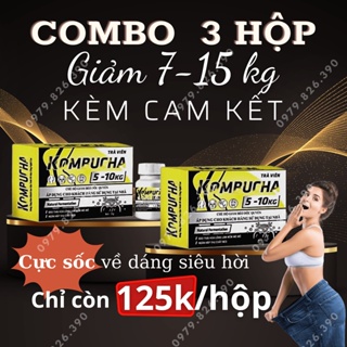 Xổ mỡ kombucha Giảm cân 7-15kg Combo 3 hộp