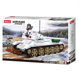 Mô Hình Lắp Ráp Xe Tăng Mùa Đông T34-85 Kèm 2 Mô Hình Mini