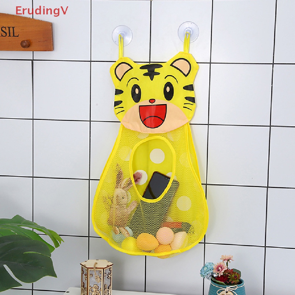 [ErudingV] Túi Lưới Đựng Đồ Chơi Phòng Tắm Thiết Kế Hình Động Vật Hoạt Hình Có Giác Hút Dành Cho Trẻ Em [Mới]