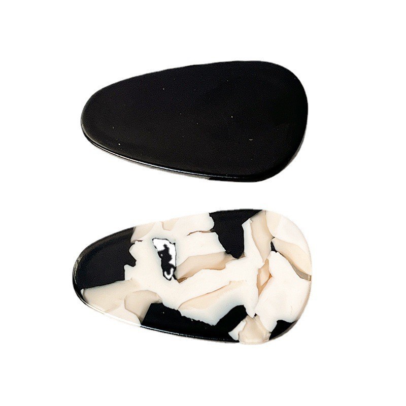 Set 2 Kẹp Tóc Mỏ Vịt Màu Tương Phản Dễ Thương Thời Trang