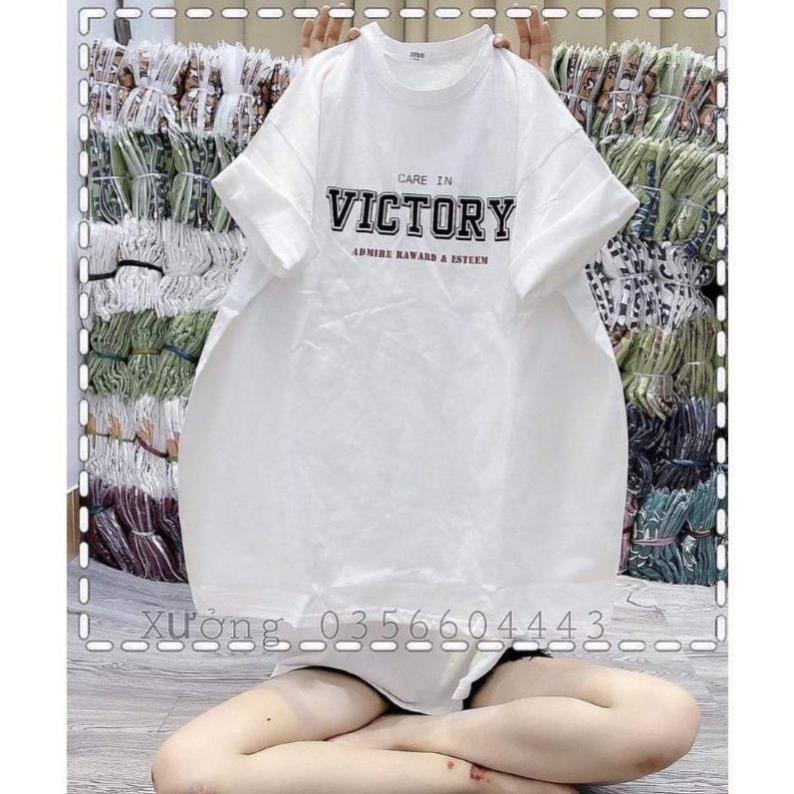 [ Rẻ Vô Địch ] Áo Thun Tay Lỡ 3158 Cotton Khô Form Rộng Nam Nữ Unisex VICTORY