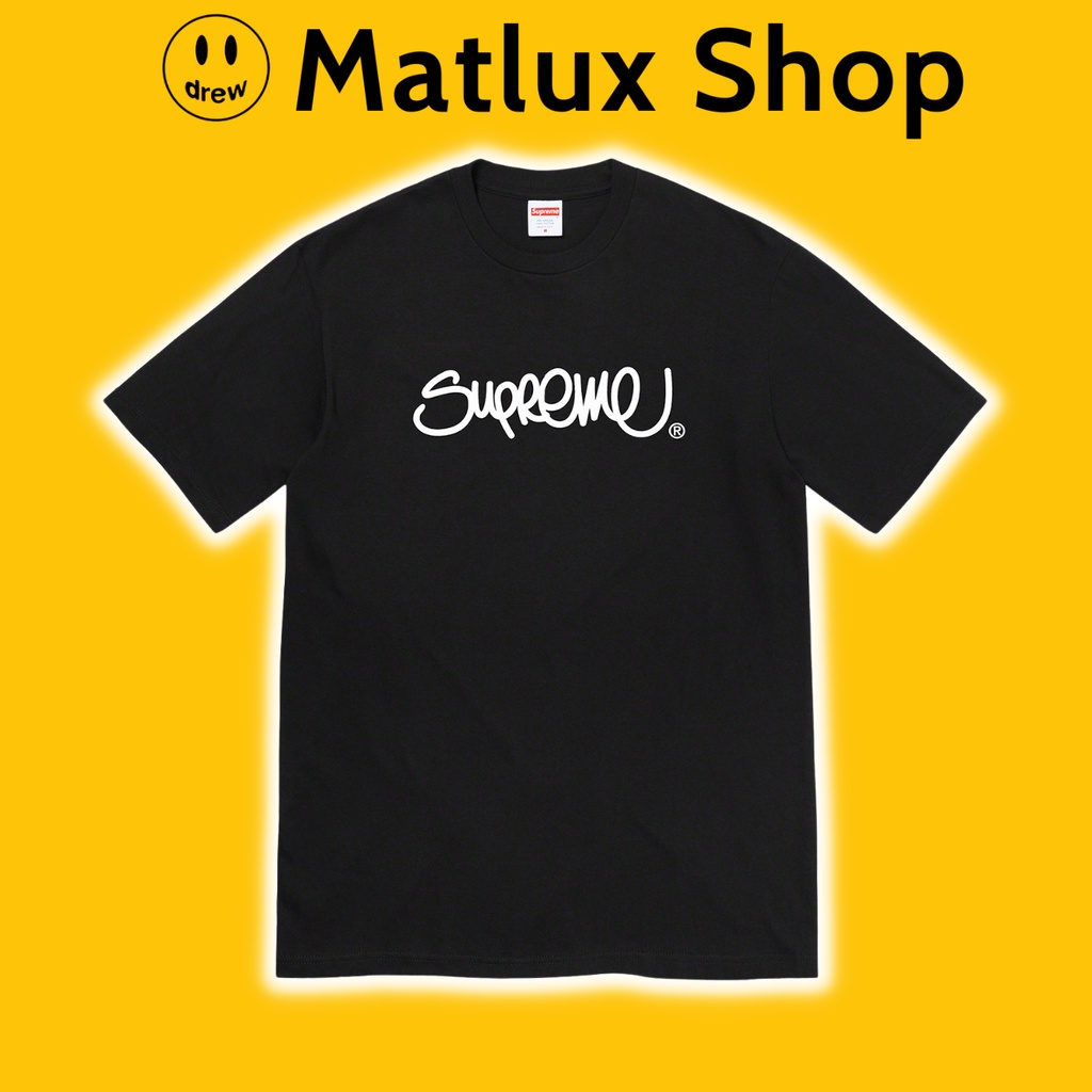 Áo thun ngắn tay Supreme 22SS Handstyle Tee bản cao cấp, Áo tee Supreme logo chất liệu vải cotton thoáng mát form rộng