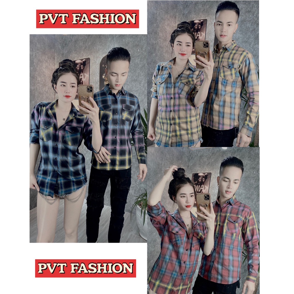 Áo sơ mi nam tay dài chất vải kante phối 7 màu rất đẹp chuẩn form trẻ trung rất đẹp hàng shop PVT FASHION