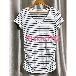 Sale-Áo Thun Cổ Tim Basic Nữ Xuất Dư