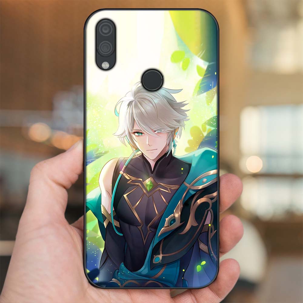 Ốp lưng Xiaomi Redmi Note 7, Note 7 Pro viền đen in hình Alhaitham Genshin Impact