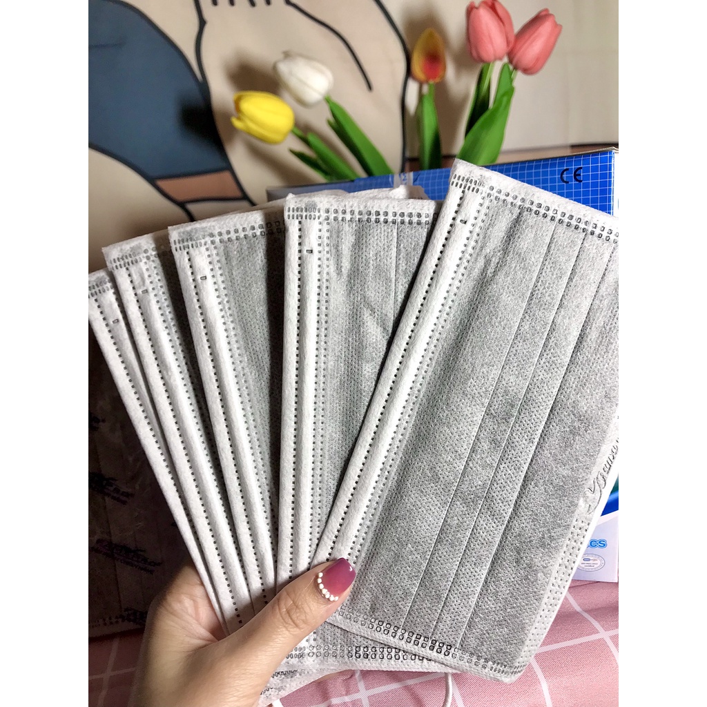 Khẩu Trang Y Tế Cô Gái Nam Anh Màu Xám 50 Cái/ 1 Hộp