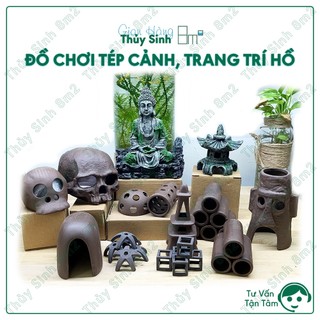 Đồ chơi tép cảnh, hang cá pleco, hang gốm trang trí | 8m2