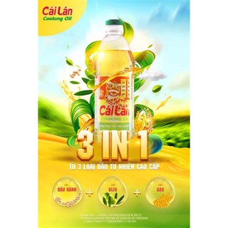 ( thùng 12 chai ) Dầu ăn Cái Lân chai 1 Lít