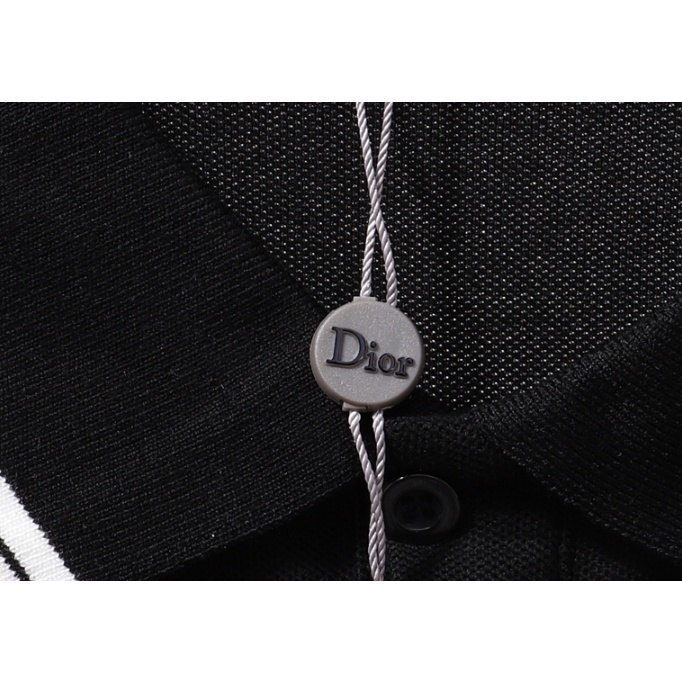 Dior Áo Thun polo Tay Ngắn Chất Liệu Cotton In Họa Tiết Thời Trang Cho Cặp Đôi