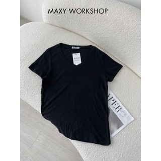Áo thun cổ tim V neck basic tee Maxy Workshop