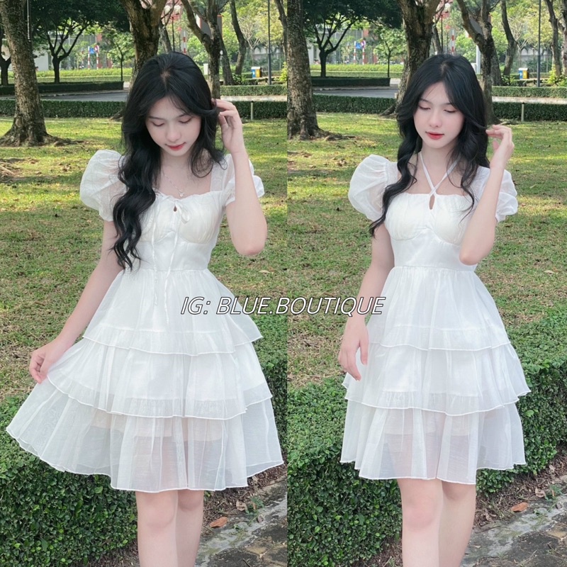 [Ảnh Thật / Sẵn] 🫧ĐẦM - VÁY TRẮNG TIỂU THƯ *BOO*