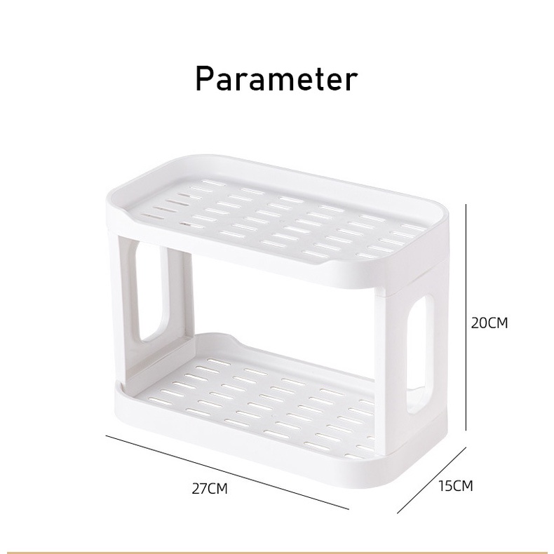 Munroe Ins Kệ Hai Tầng Để Bàn Đựng Mỹ Phẩm / Đồ Trang Điểm / Phòng Tắm / Ký Túc Xá / Nhà Bếp