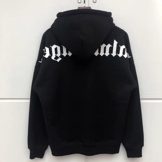 áo hoodie nỉ bông túi bụng angels in chữ to sau lưng