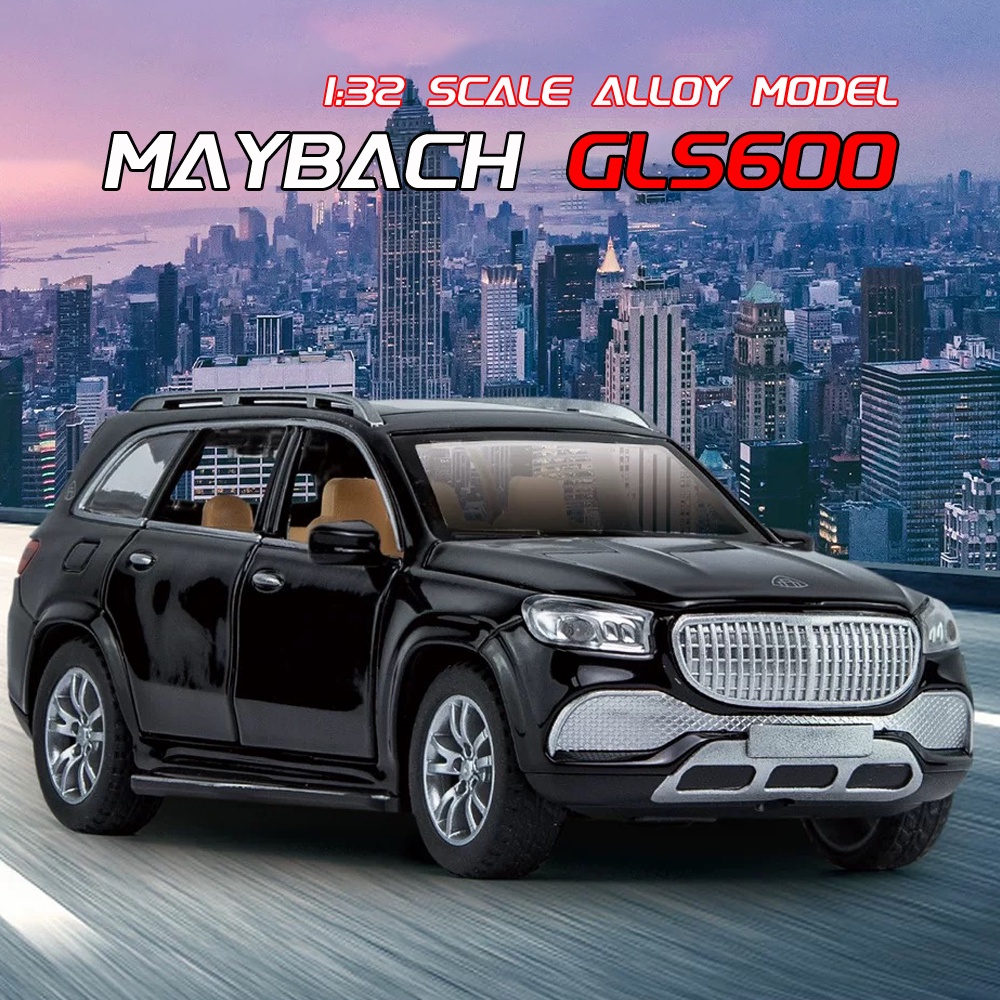 Mô Hình Xe Hơi Maybach GLS600 Bằng Hợp Kim Tỉ Lệ 1: 32 Có Đèn Và Nhạc Độc Đáo Sống Động