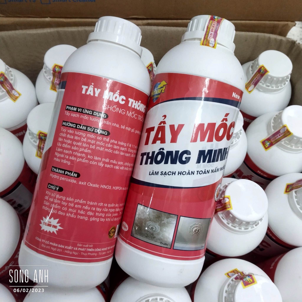 Smart dung dịch tẩy MỐC dung tích 1000ml thông minh ngăn chống mốc trở lại cực kì hiệu quả,, hàng chính hãng