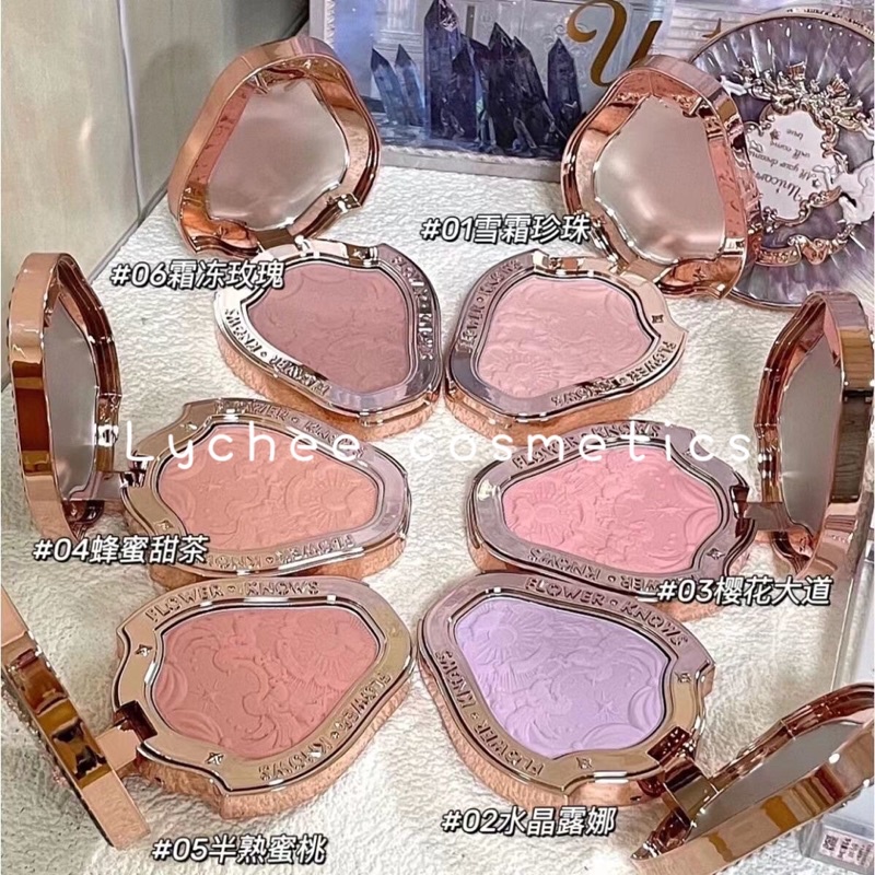 Phấn má Flower Knows Unicorn Embossed Blush