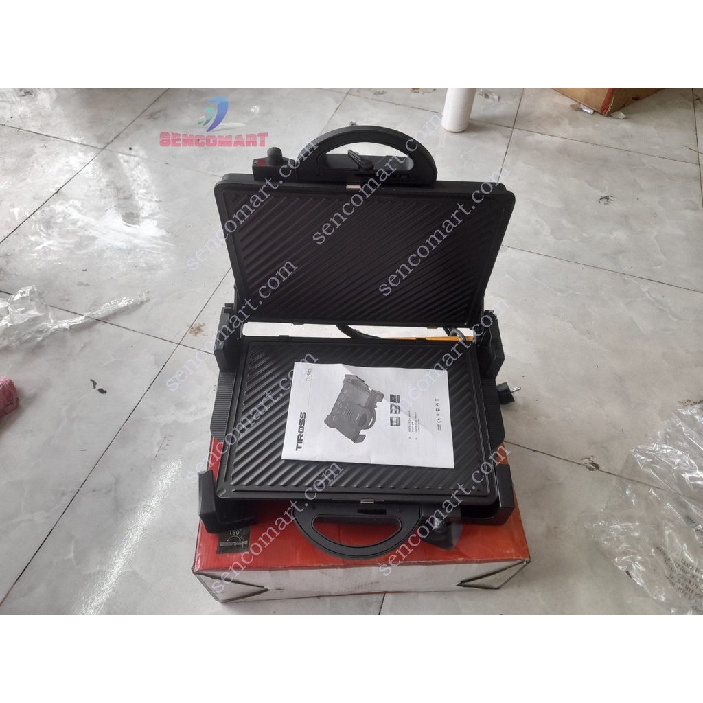 Máy kẹp nướng bánh mỳ mini chạy điện phù hợp các hàng quán