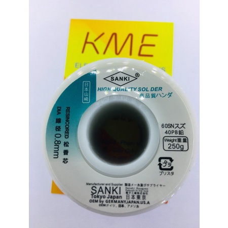 Thiếc SANKI 0.8MM 60/40 250G (Cuộn)